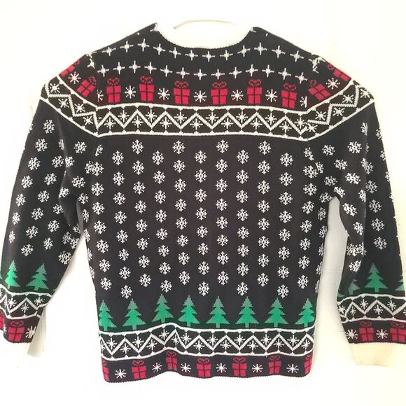 GhostFace Ghost Face Scream Ugly Christmas Holiday Ugly Sweater Large Size L EUC - Picture 13 of 13